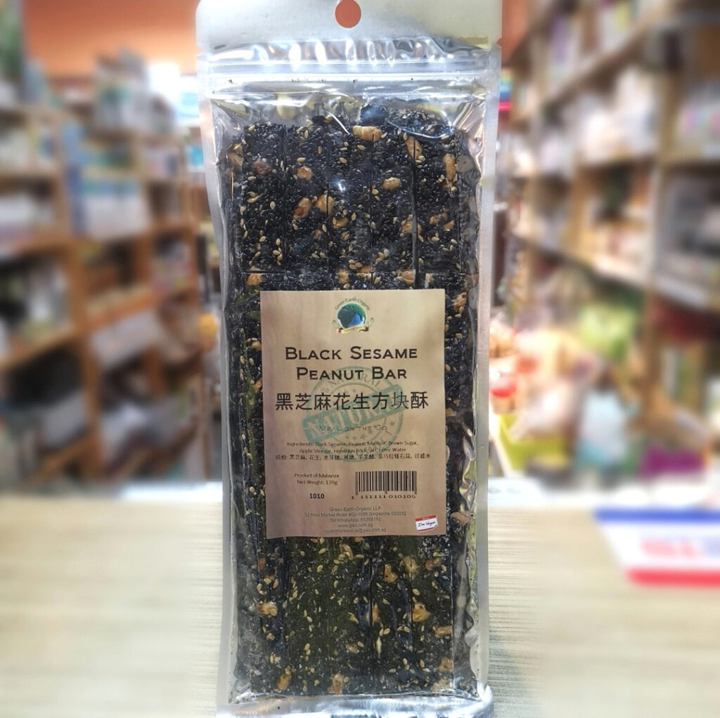 Black Sesame Peanut Bar 黑芝麻花生方块酥 170g (1 pack/2packs)