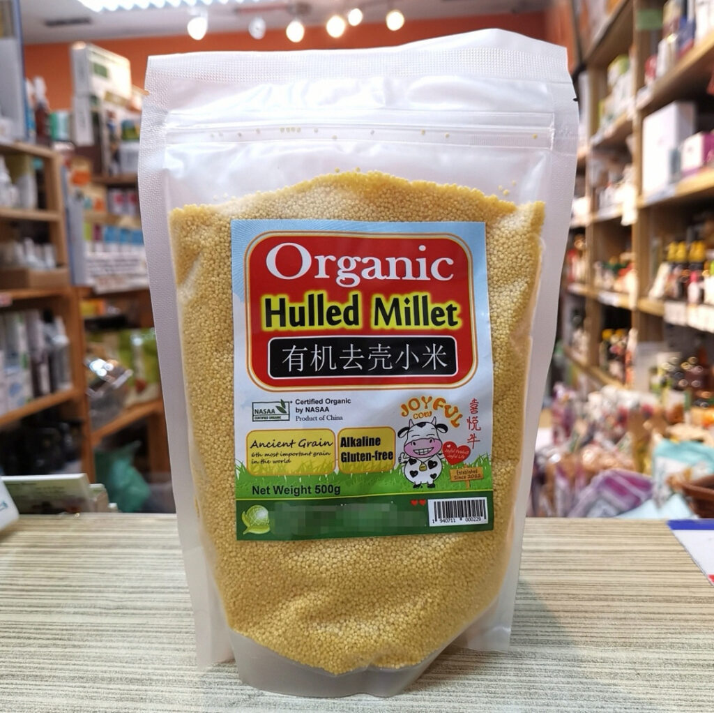 Organic Hulled Millet 有机去壳小米 500g x 2 packets