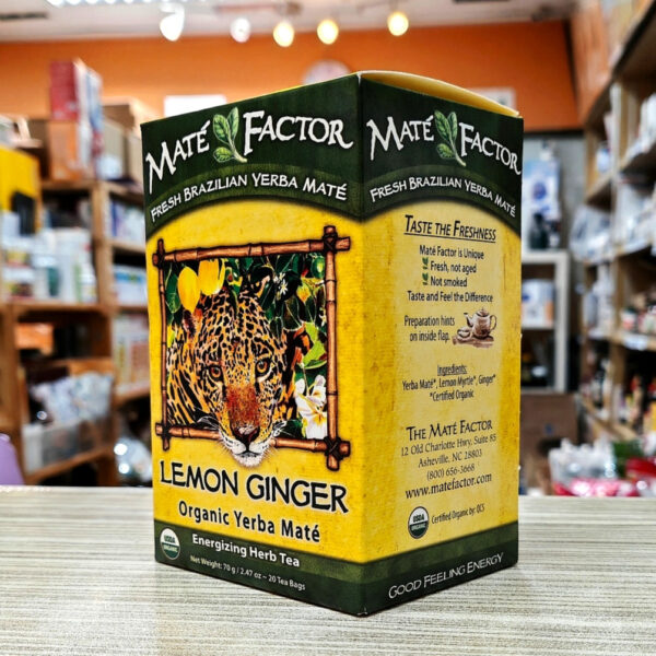 [MATE FACTOR] FRESH BRAZILIAN ORGANIC YERBA MATE (LEMON GINGER) 84g (20teabags) 有机马黛茶(柠檬老姜)