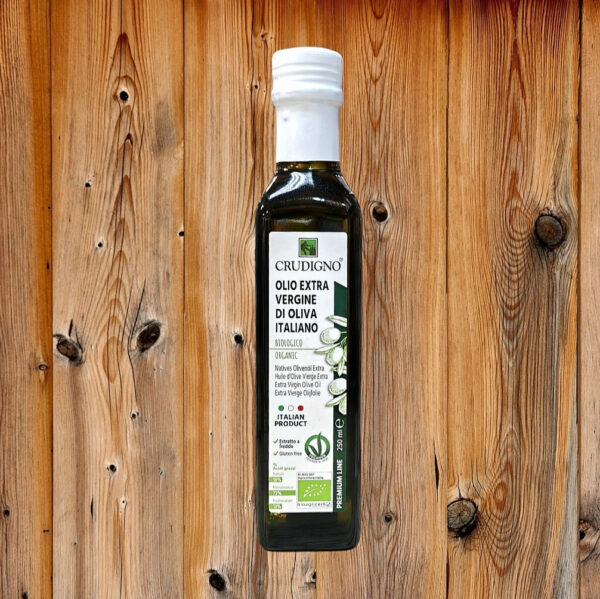 Crudigno Organic Extra Virgin Olive Oil – Cold Extracted 100% Italian 有机冷压橄榄油 250ml