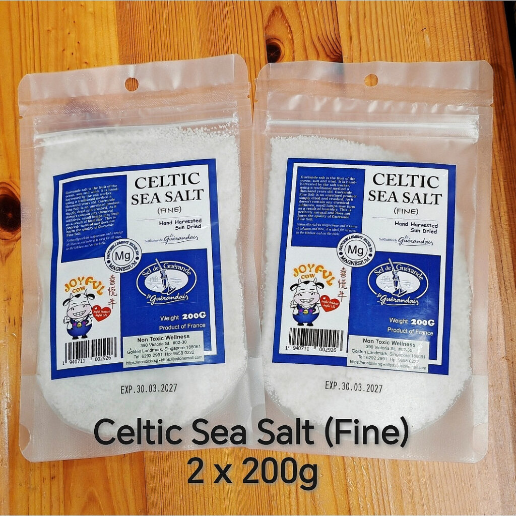 Celtic Sea Salt (Fine) 200g x 2 packets (Product of France)