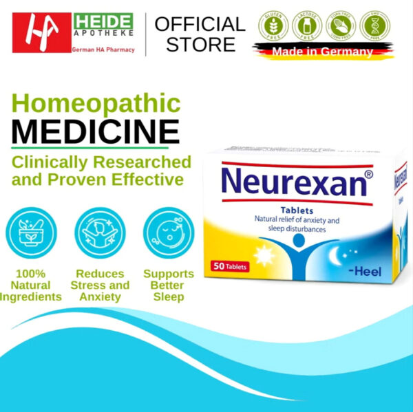 Neurexan Natural Stress & Anxiety Relief - Calms Nervousness, Restlessness & Supports Better Sleep 50 tablets - Image 2