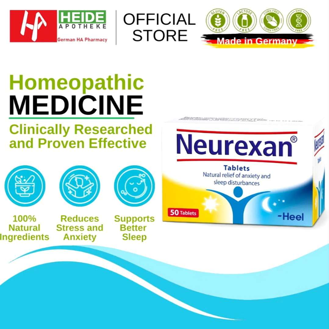 Neurexan Natural Stress & Anxiety Relief - Calms Nervousness, Restlessness & Supports Better Sleep 50 tablets - Image 2