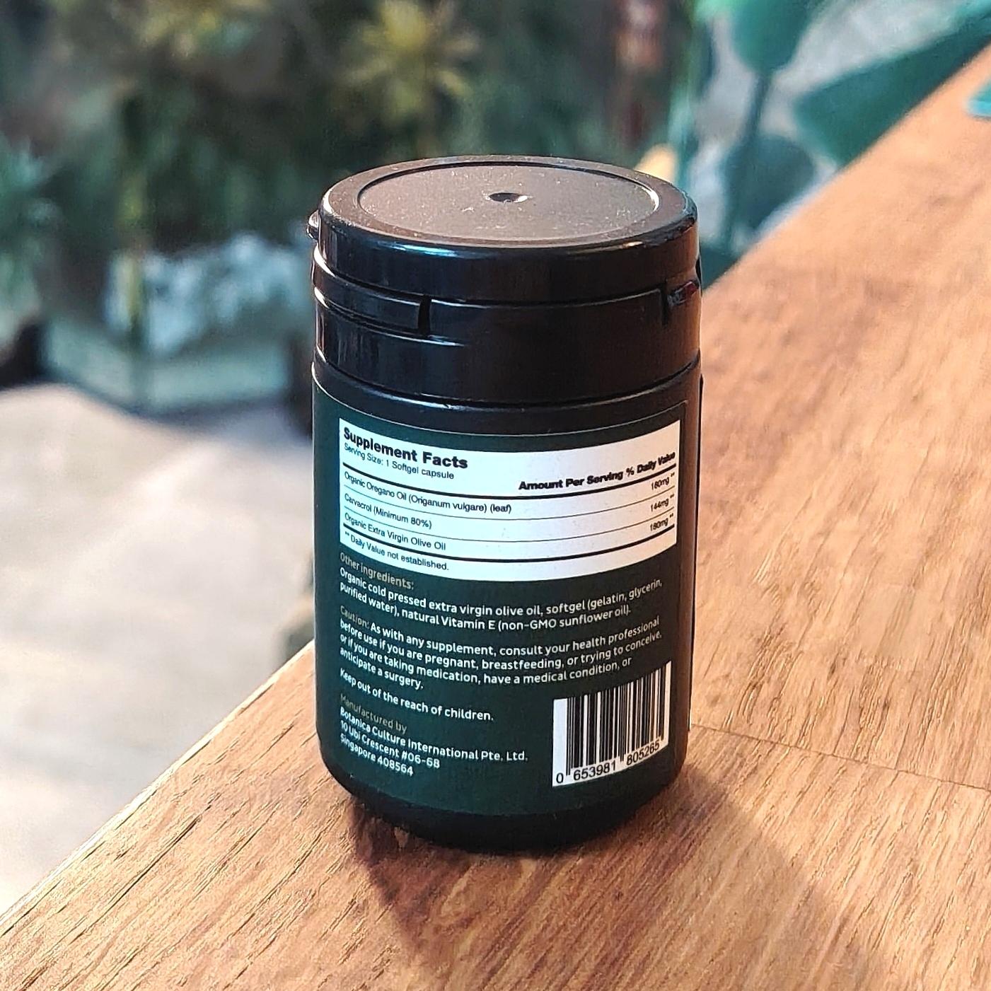 Oil of Oregano 180mg Antioxidant 30 softgel capsules - Image 3