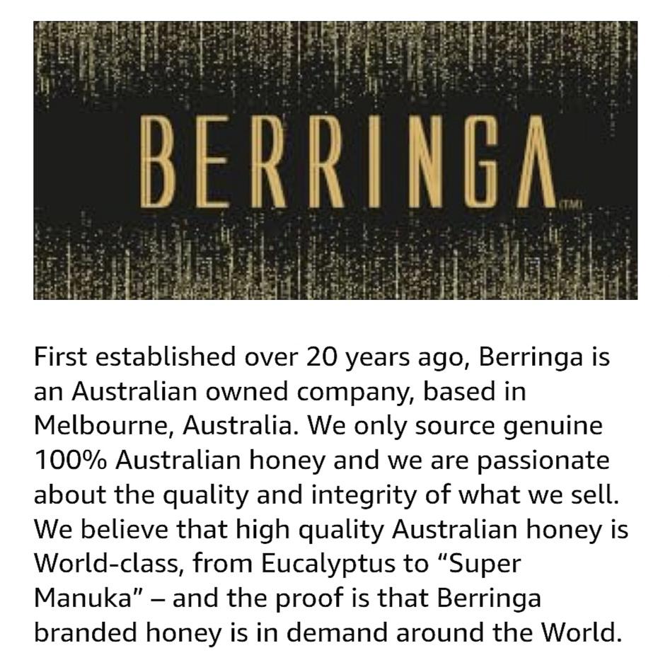 BERRINGA AUSTRALIAN MANUKA HONEY 250g (MGO220+) - Image 9